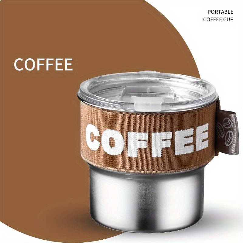 400ml Portable Fashion Stainless steel 304 Coffee Mug Color