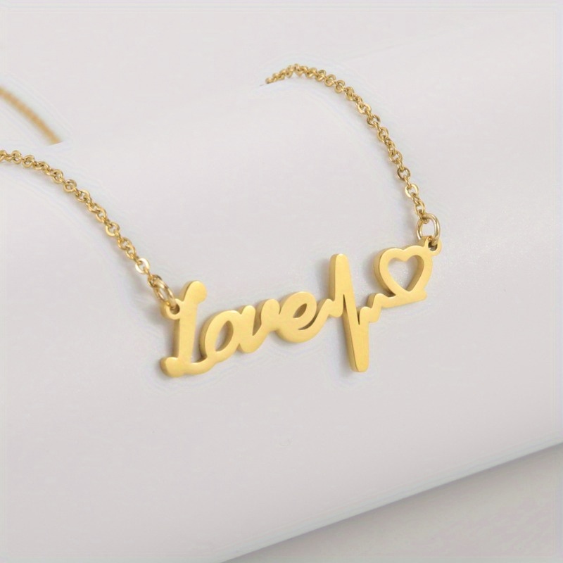 Kreatives hohles Liebes-Herz 26 Buchstaben Liebes-Anhänger-Halskette für  Frauen-Mädchen-Geburtstags-Feiertags-Geschenk - Temu Austria