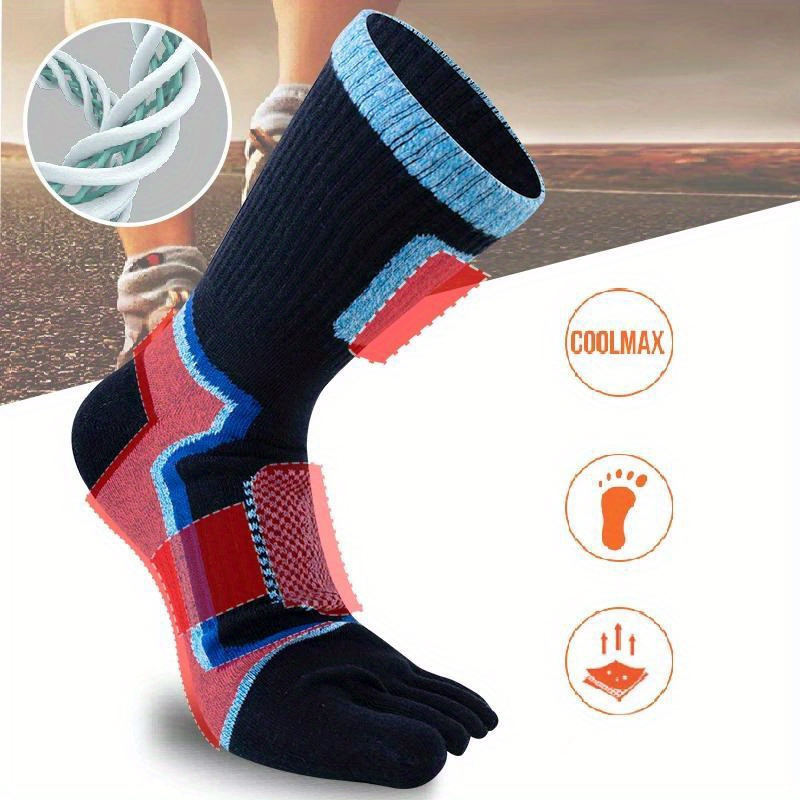 Toeless Yoga Socks Five toe Split Socks Comfy Breathable - Temu