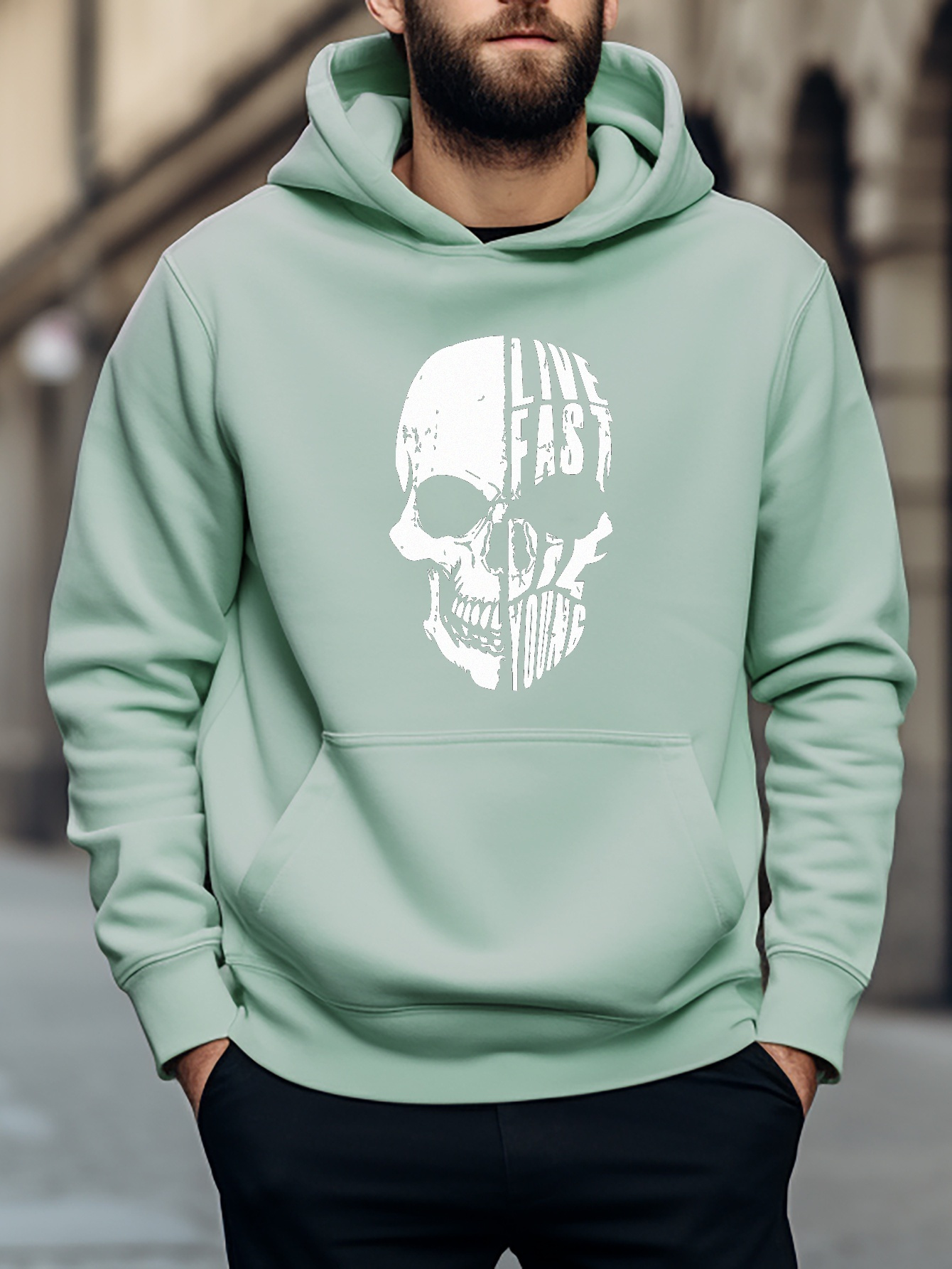 Skull pullover hot sale hoodies