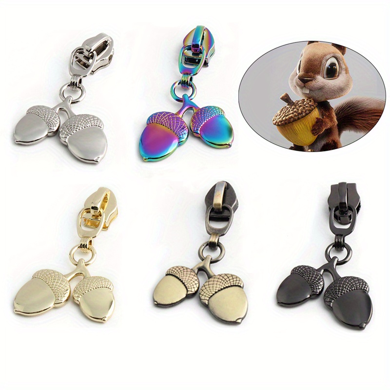 5Pcs Zipper Pull Charms for Garments Outerwear Bags DIY Sewing