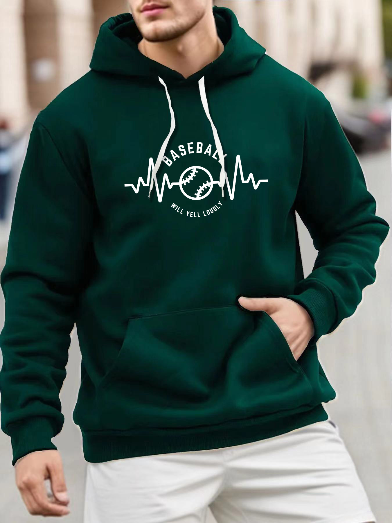 Sudaderas con capucha para hombre con cierre completo, sudadera de moda con  bolsillos