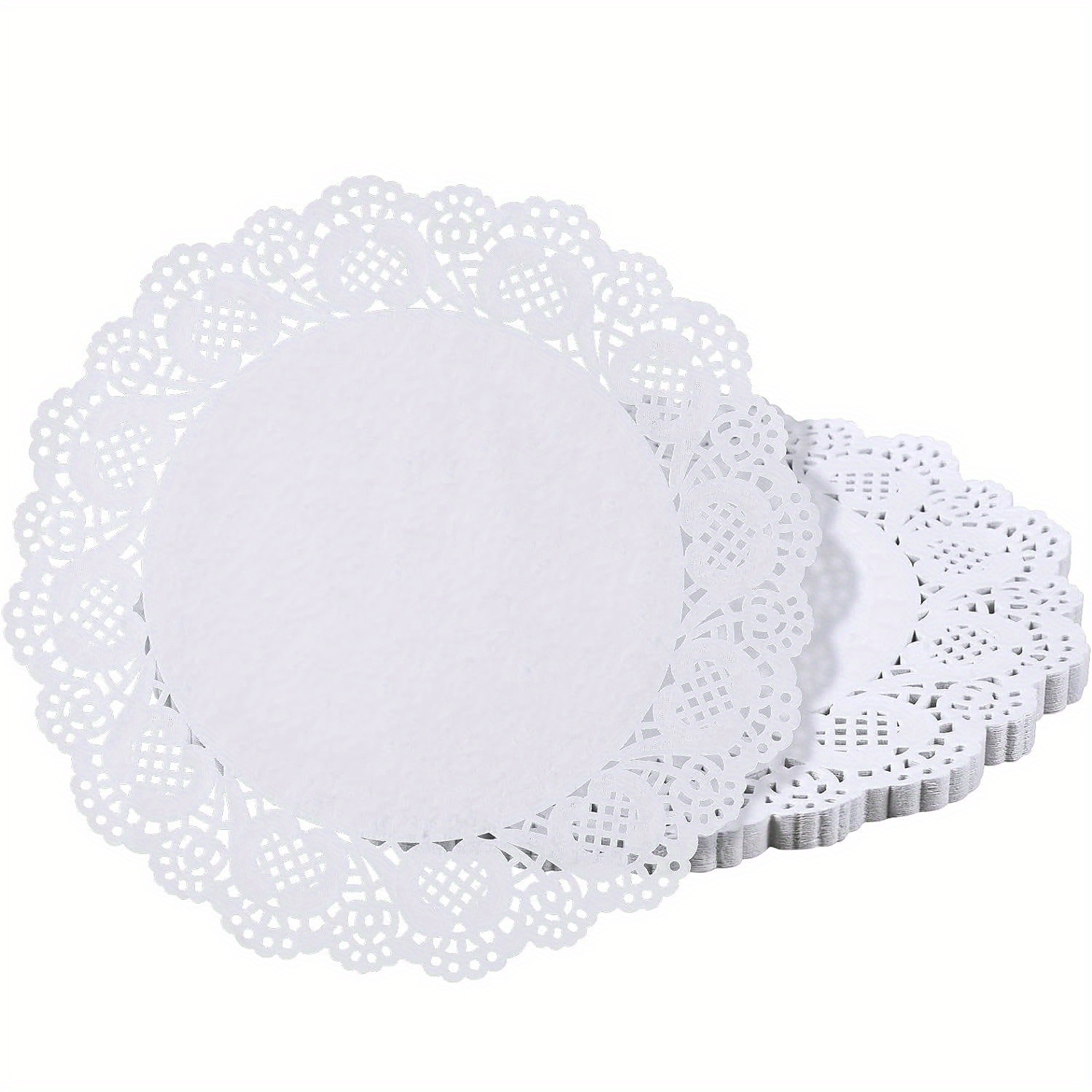 The Baker Celebrations Black Paper Lace Doilies - Pack of 30