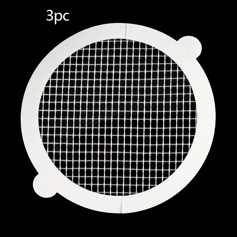 50 Pcs Disposable Shower Drain Hair Catcher Mesh Stickers, Anti Clogging Floor Sink Strainer, Shower Drain Dog Hair, Size: 11, White