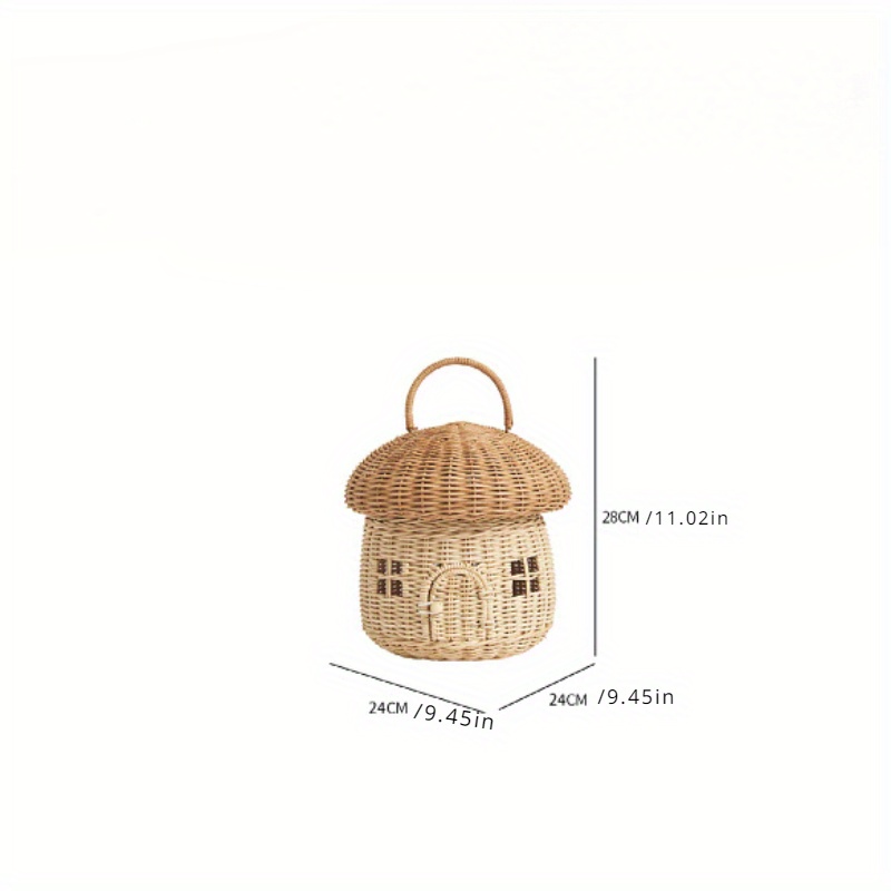 Wholesale Handmade Rattan Woven Mushroom Baskets Decorative - Temu