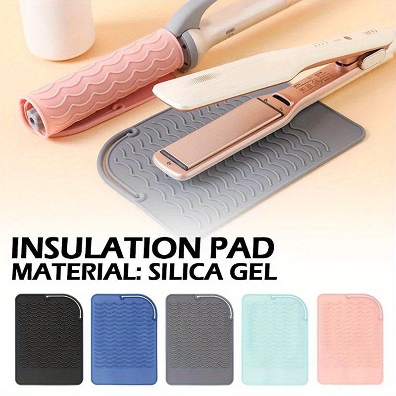 Silicone Heat Resistant Mat for Hair Straightener Flat Iron