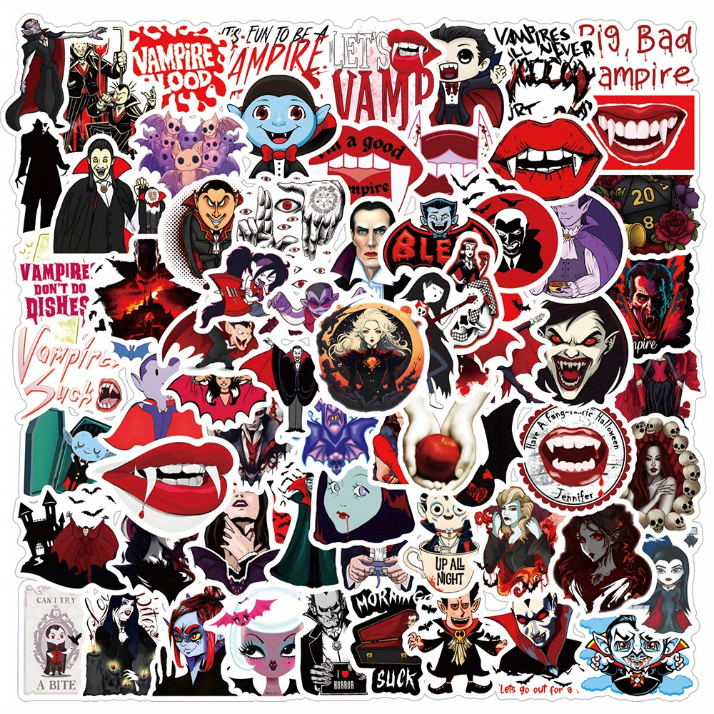 56pcs Horror Evil Spirit Cartoon Doodle Stickers Für Handy Gitarre