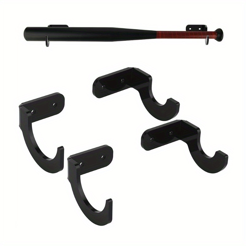 Universal Horizontal Baseball Bat Wall Mount for Collectible, Autograp