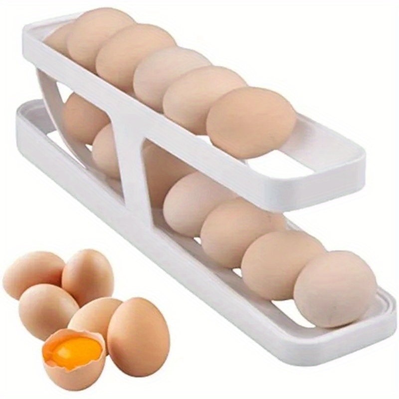 3 Tier 3 Layer Egg Storage Container with Handle for Countertop