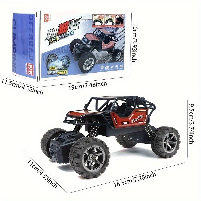 Alloy Pull Back 4WD Off-road Vehicle Anti-fall Climbing Car Toy