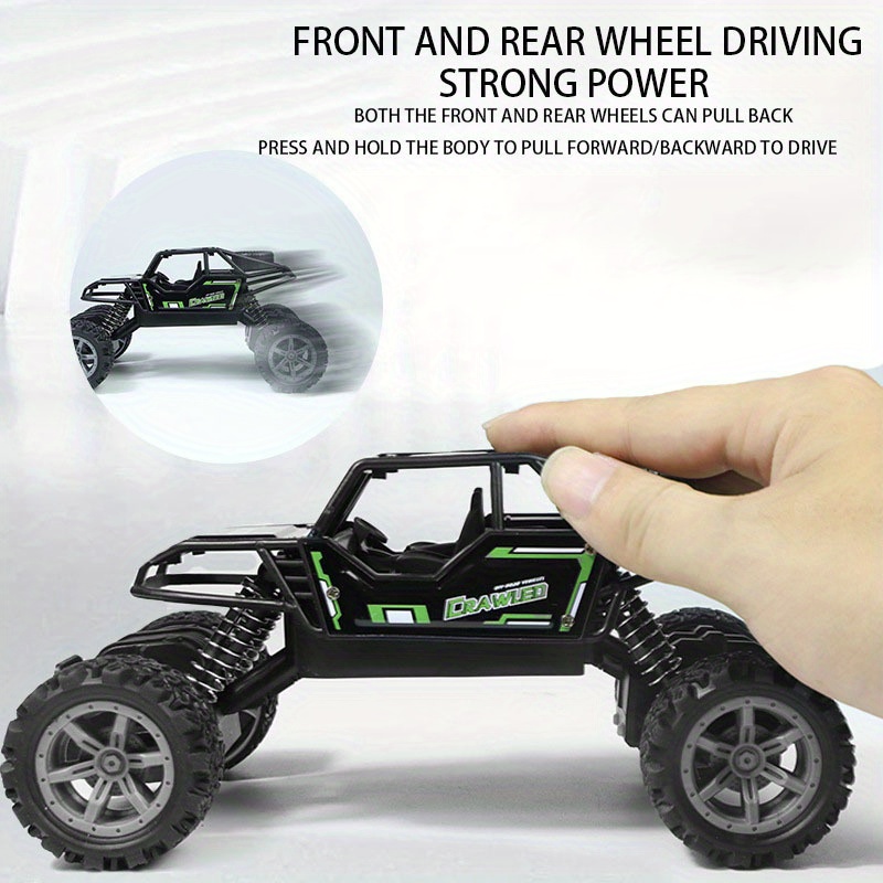 Alloy Pull Back 4WD Off-road Vehicle Anti-fall Climbing Car Toy