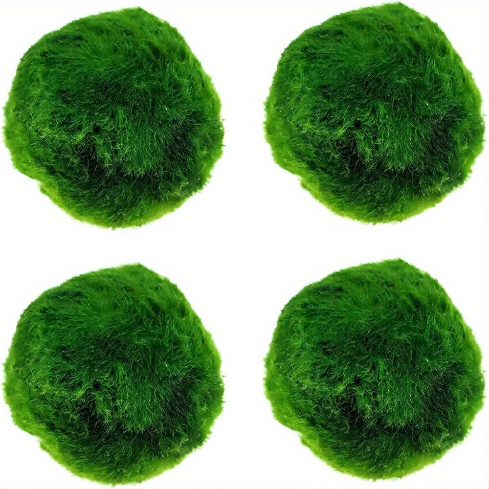 Simulation Aquarium Grass Ball Landscape Green Algae Ball Fish