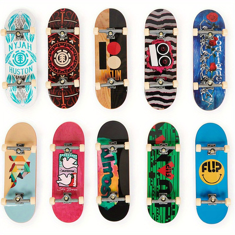 6 Pièces Mini Skate Doigt, Mini Skateboard, Finger Skate