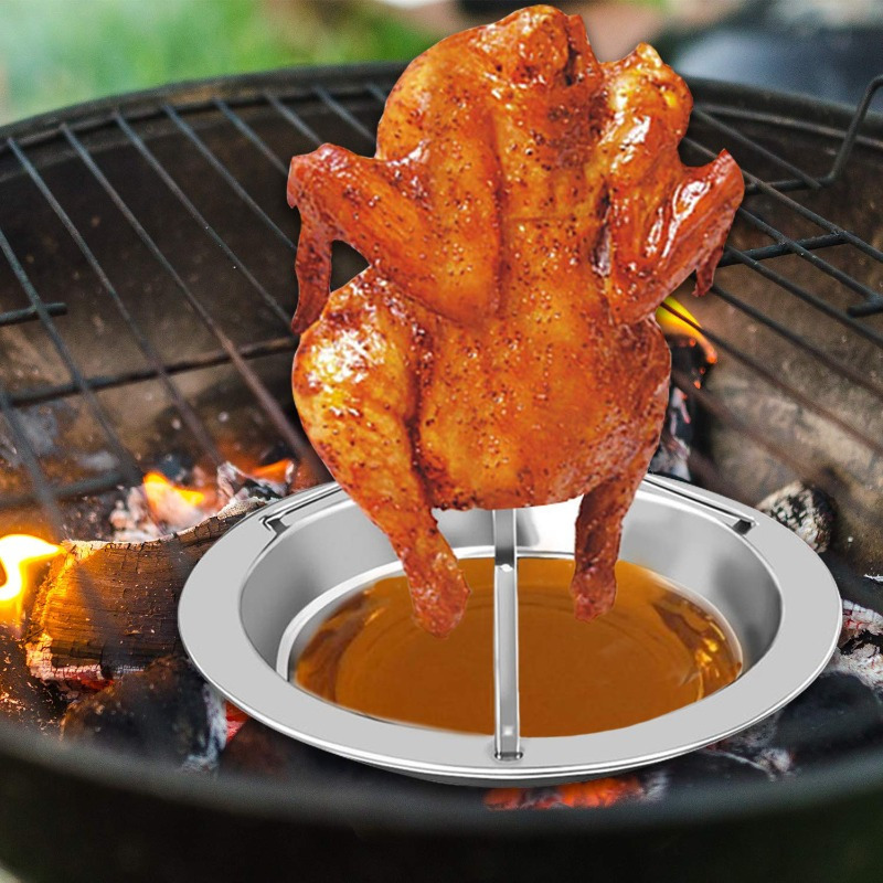 Beer Can Chicken Roaster Holder, Stainless Steel Beer Can Chicken