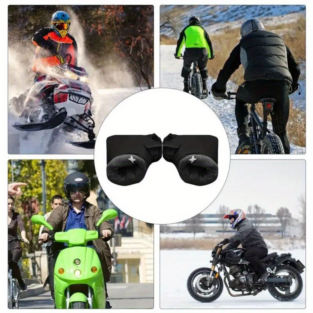 Motorcycle winter best sale handlebar covers