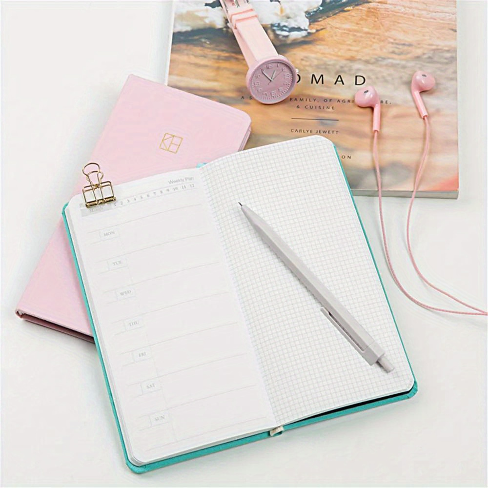 Kawaii Notebook Diary Book Agenda Weekly Planner Notebooks For School  Exercise Book Mini Avocado Rollover Portable Coil Notepad