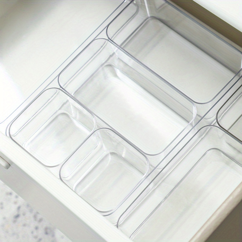 Plastic Clear Storage Tray Makeup Drawer Cabinet Organizer - Temu
