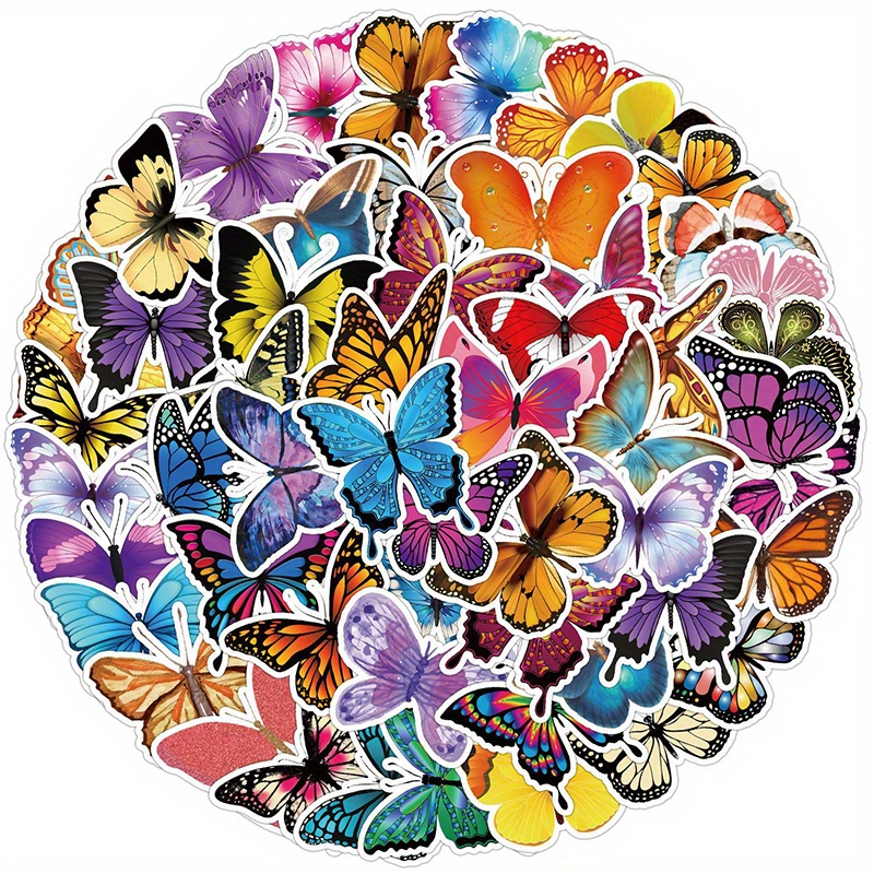 Flower Butterfly Stickers: A Fun Diy Decoration For Teens & Adults