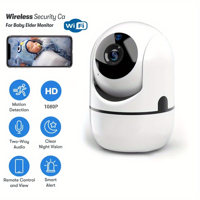 Cámara interior, cámaras para seguridad en el hogar en interiores, cámaras  de seguridad inalámbricas, 1080P con detección de movimiento, visión
