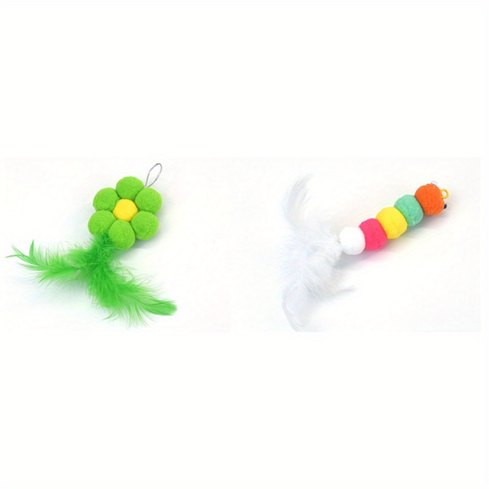 Feather Toy For Cats Cat Toy Feather Wand With Bell Cat - Temu Germany