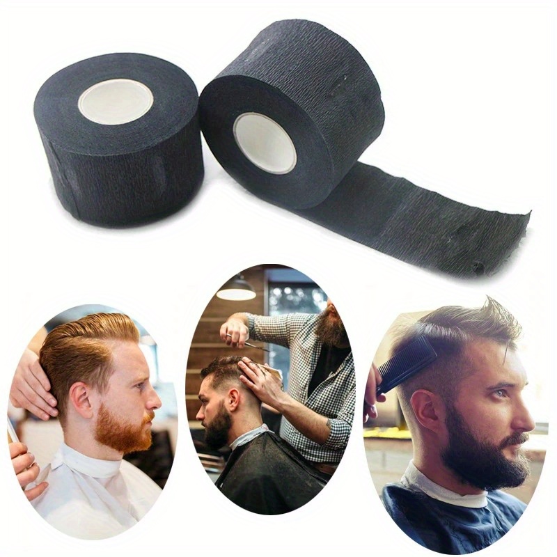 

1roll/5rolls Barber Neck Paper Disposable Neck Protection Paper Professional Stretchy Neckband Paper Barber Supplies