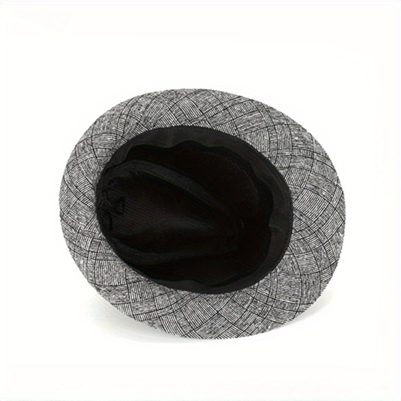 Classic Plaid Vintage Top Hat Sun Hat for Men Women