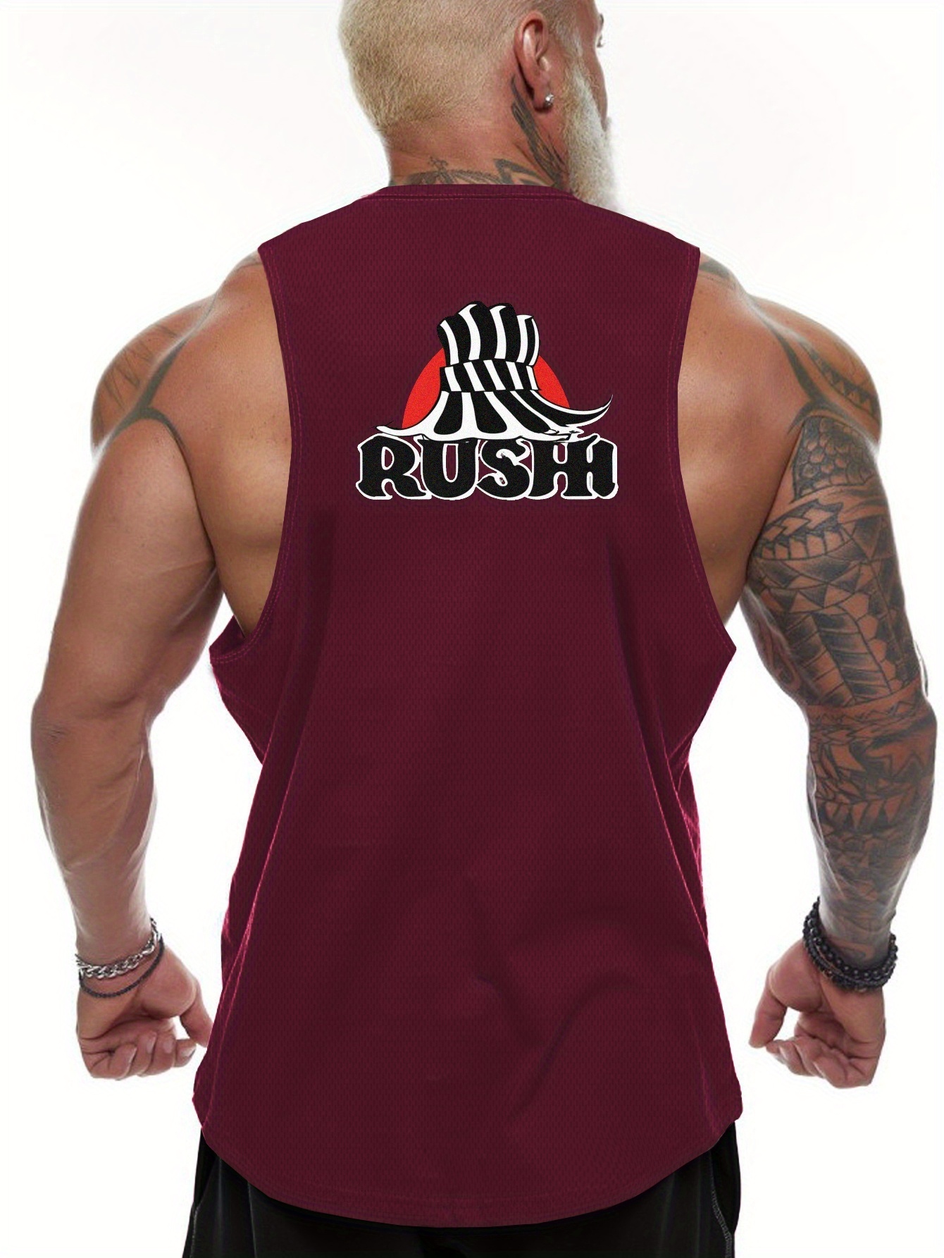 Men's Breathable Tank Top Casual Quick Drying Stretch Crew - Temu