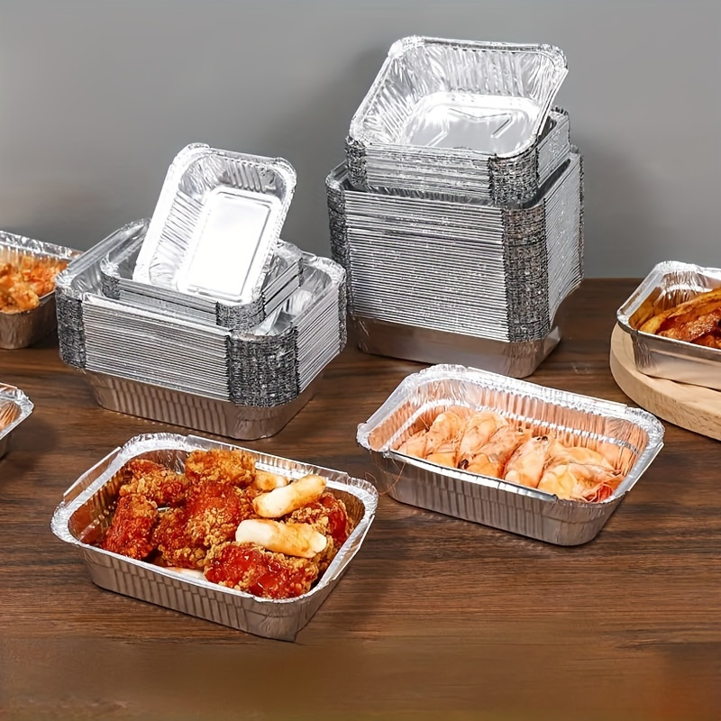 Disposable Aluminum Foil Pans Tin Paper Boxes Cooking Tools - Temu