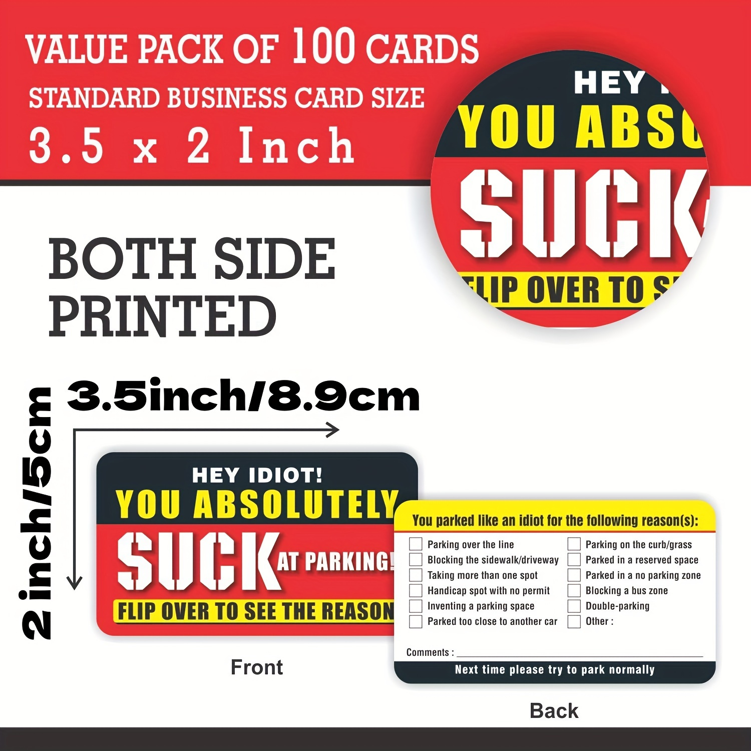 Stickers for Adults Series 1 - Funny Sticky Notes Card Gags for