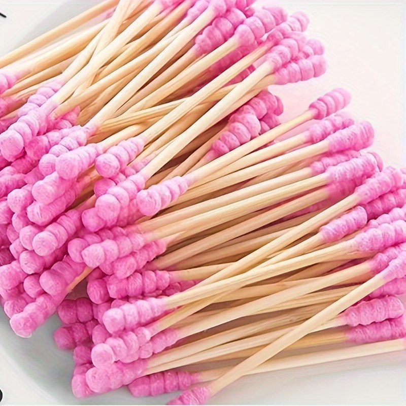  1000 Count Organic Bamboo Cotton Swabs - Pointy/Round Head  Biodegradable Wooden Cotton Buds for Ear, Plastic Free Double Ear Cotton  Sticks for Cleaning, Makeup : Beauty & Personal Care