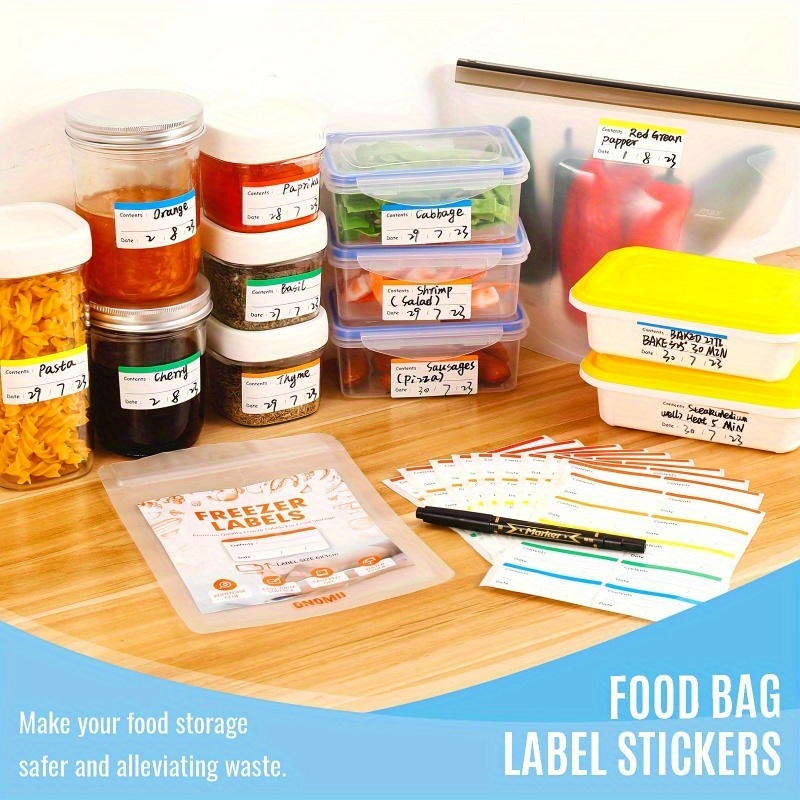 Coloured Freezer Labels Food Storage Labels Stickers Fridge - Temu