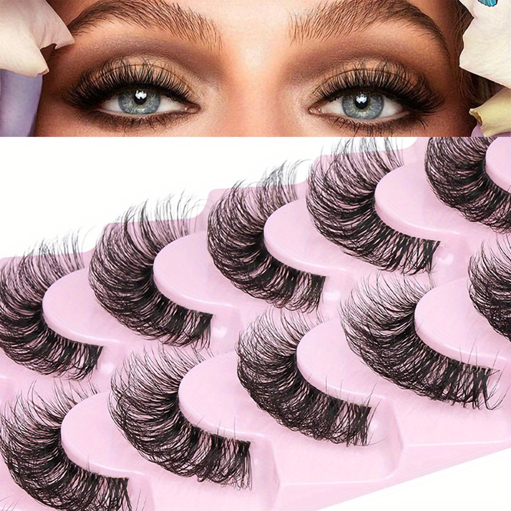 10 Pairs 3D Mink Lashes Natural Thick False Eyelashes Dramatic Volume Wispy  * Eyelash Extension