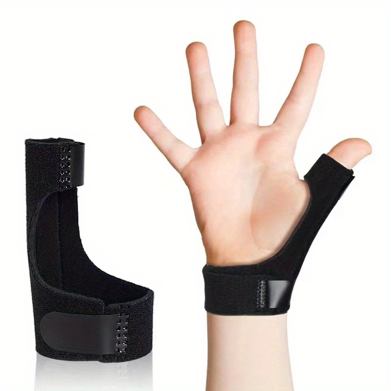Férula para el pulgar + 2 férula de dedo gatillo, estabilizador reversible  para pulgar y muñeca y soporte para el dedo para enderezar, aliviar el