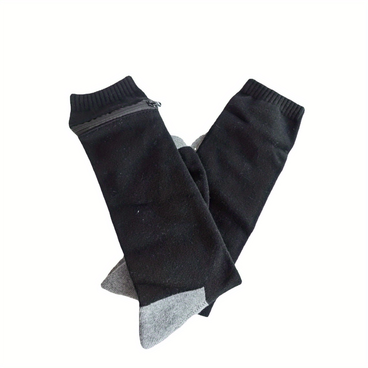 Security Socks With Zipper Pocket Sport Crew Socks