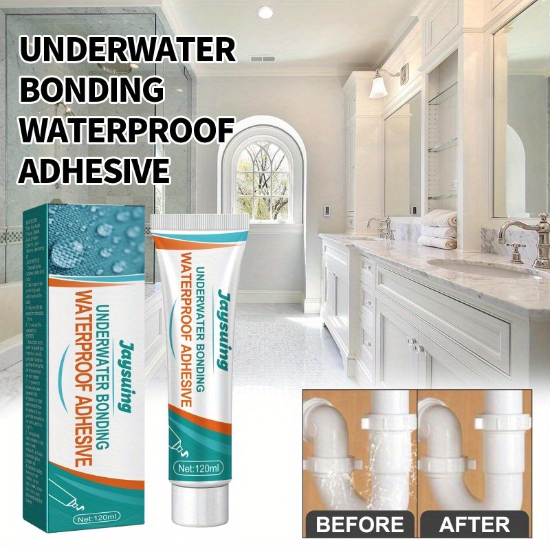 Waterproof Anti-Leakage Agent, Jaysuing Invisible Waterproof Agent Waterproof  Insulation Sealant, Transparent Repairing Leak Waterproof Adhesive  (30g*2Pcs): : Industrial & Scientific