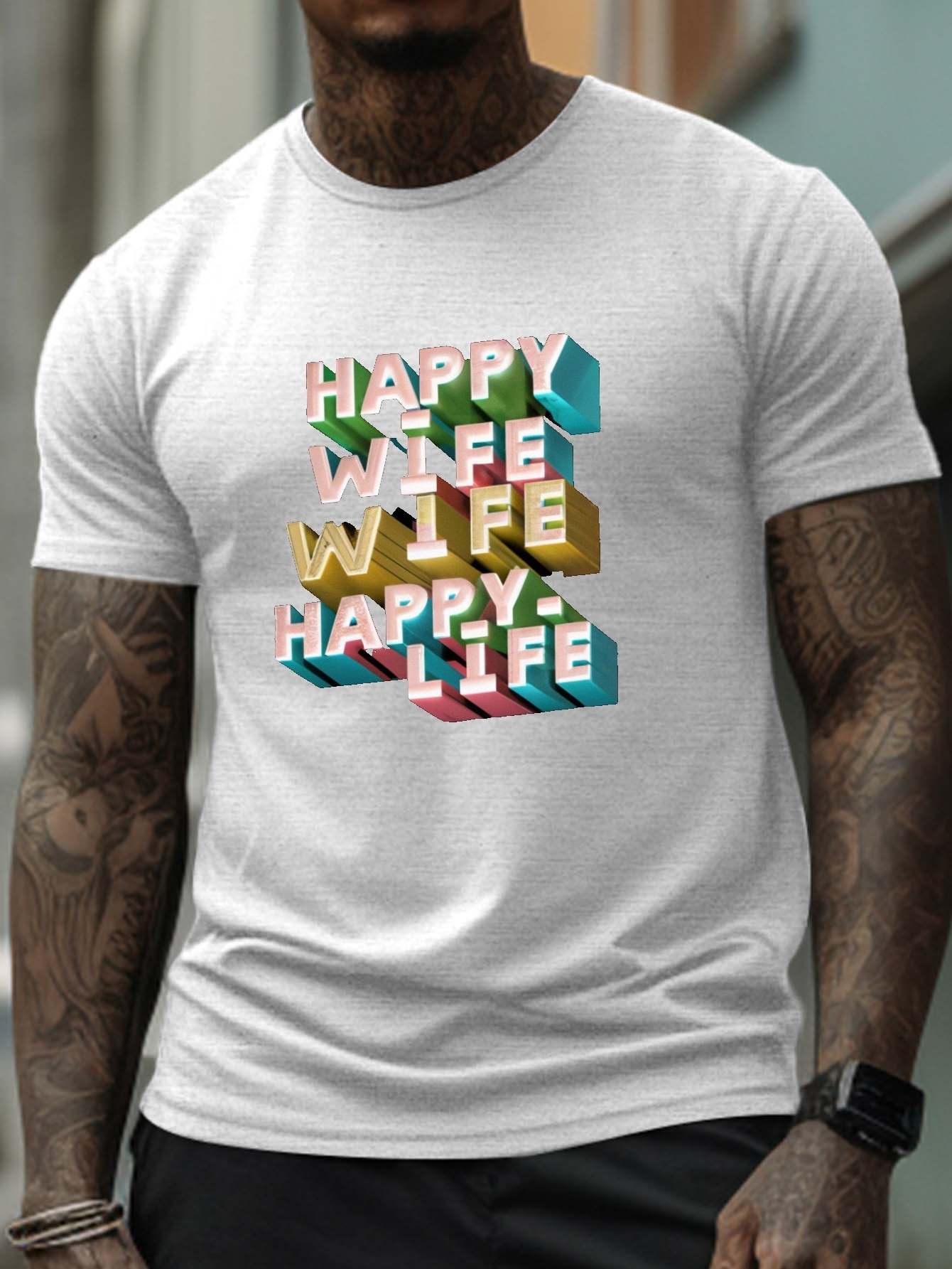 happy wife happy life t shirt