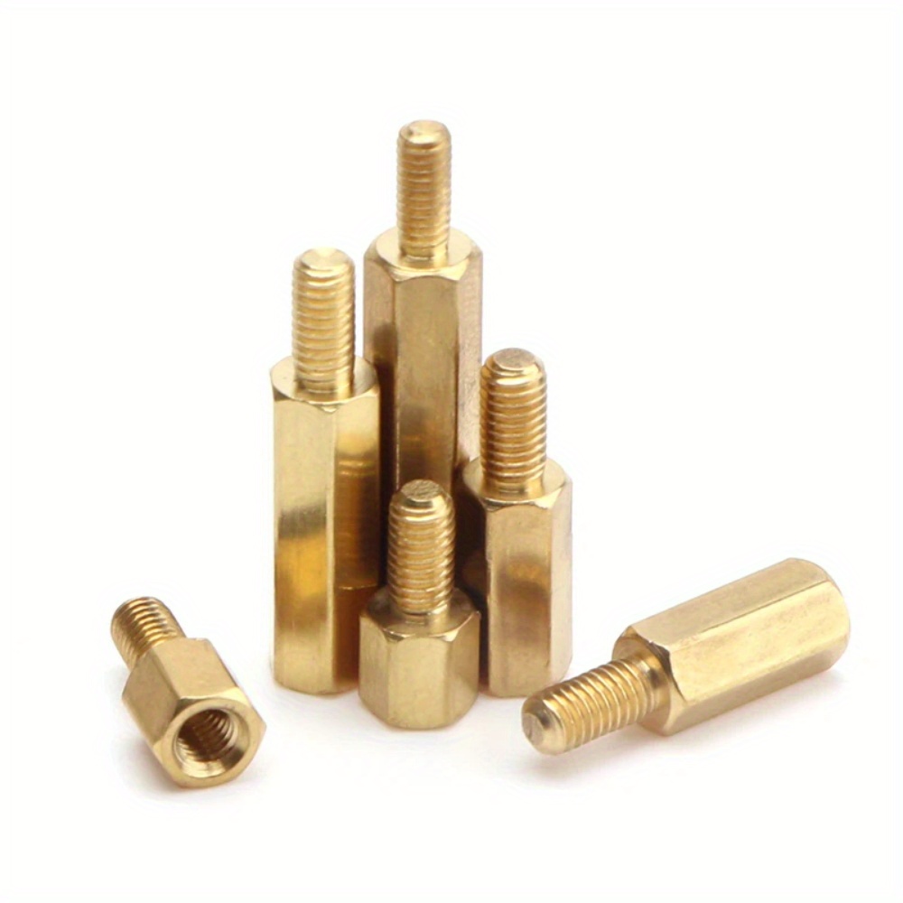 10pcs M3 Male to Female Brass Hex Standoff Spacer 12+6mm