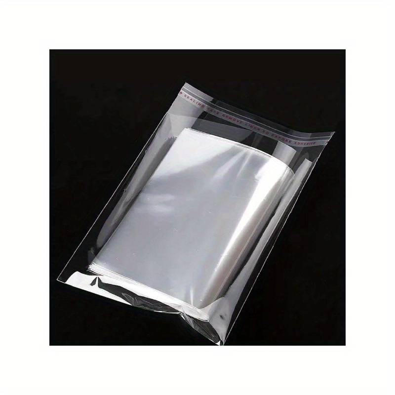 Clear Large Self Sealing Cellophane Bags Clear Plastic Bags - Temu