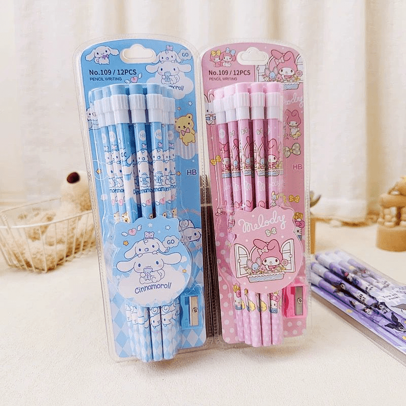 Sanrio Cute Large Capacity Pencil Case Kawaii Cinnamoroll School Pencils  Bag Pouch Pen Case Supplies Stationery