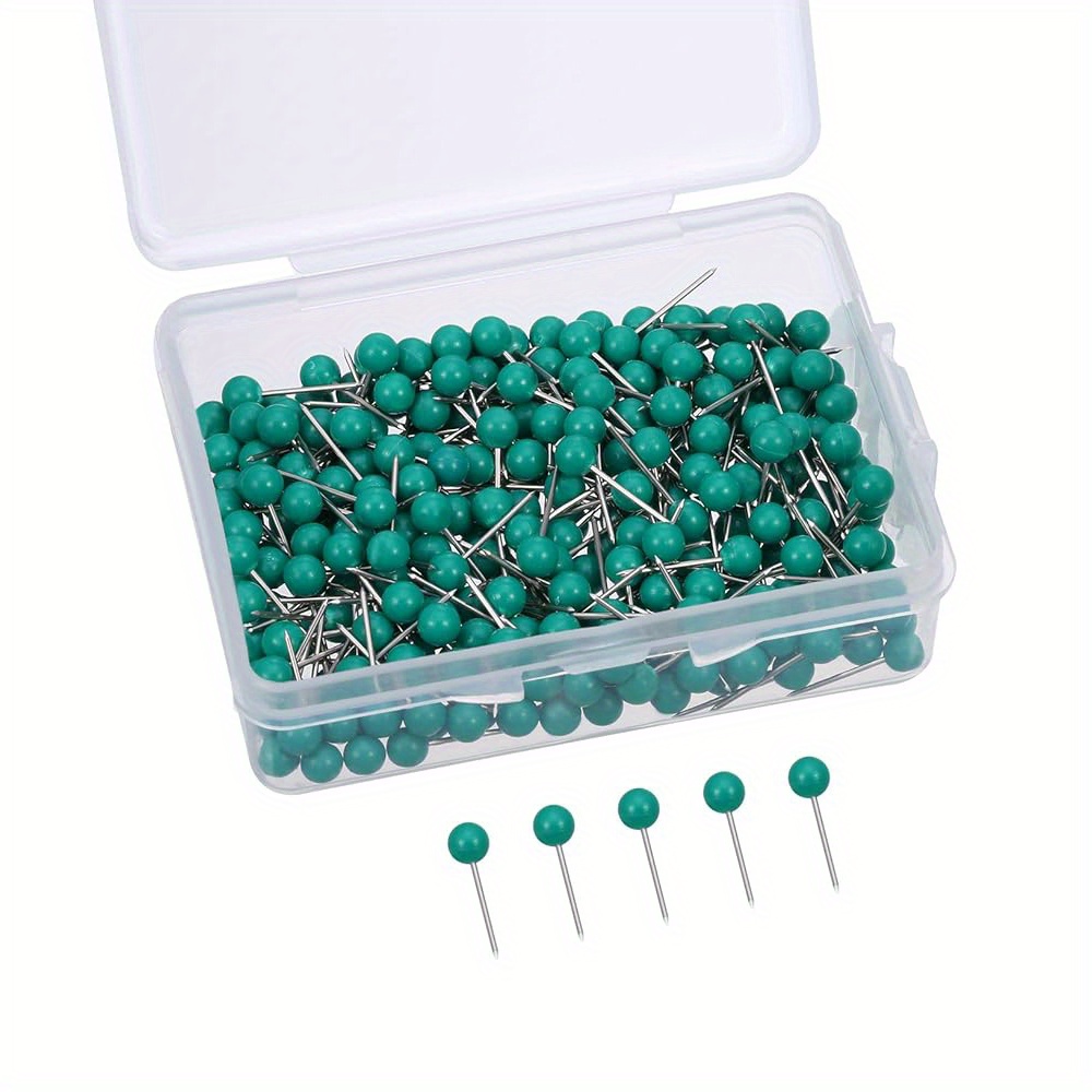 800Pcs Map Push Pins Map Tacks Round Head Tacks Steel Points Assorted  Colour