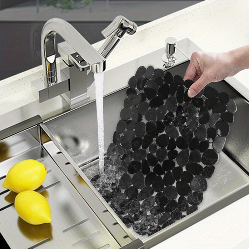 Tappetino drenante in silicone, Kicthen Tappetino per asciugare i piatti  antiscivolo Tappetino per lavello flessibile per l'acqua di drenaggio dei