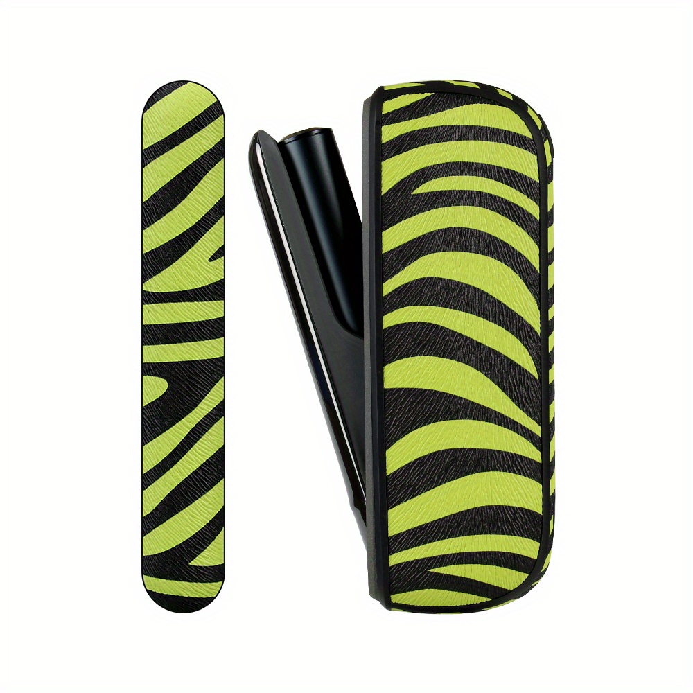 8 Colors Door Cover + Case Iqos Iluma Cases Zebra Leather - Temu