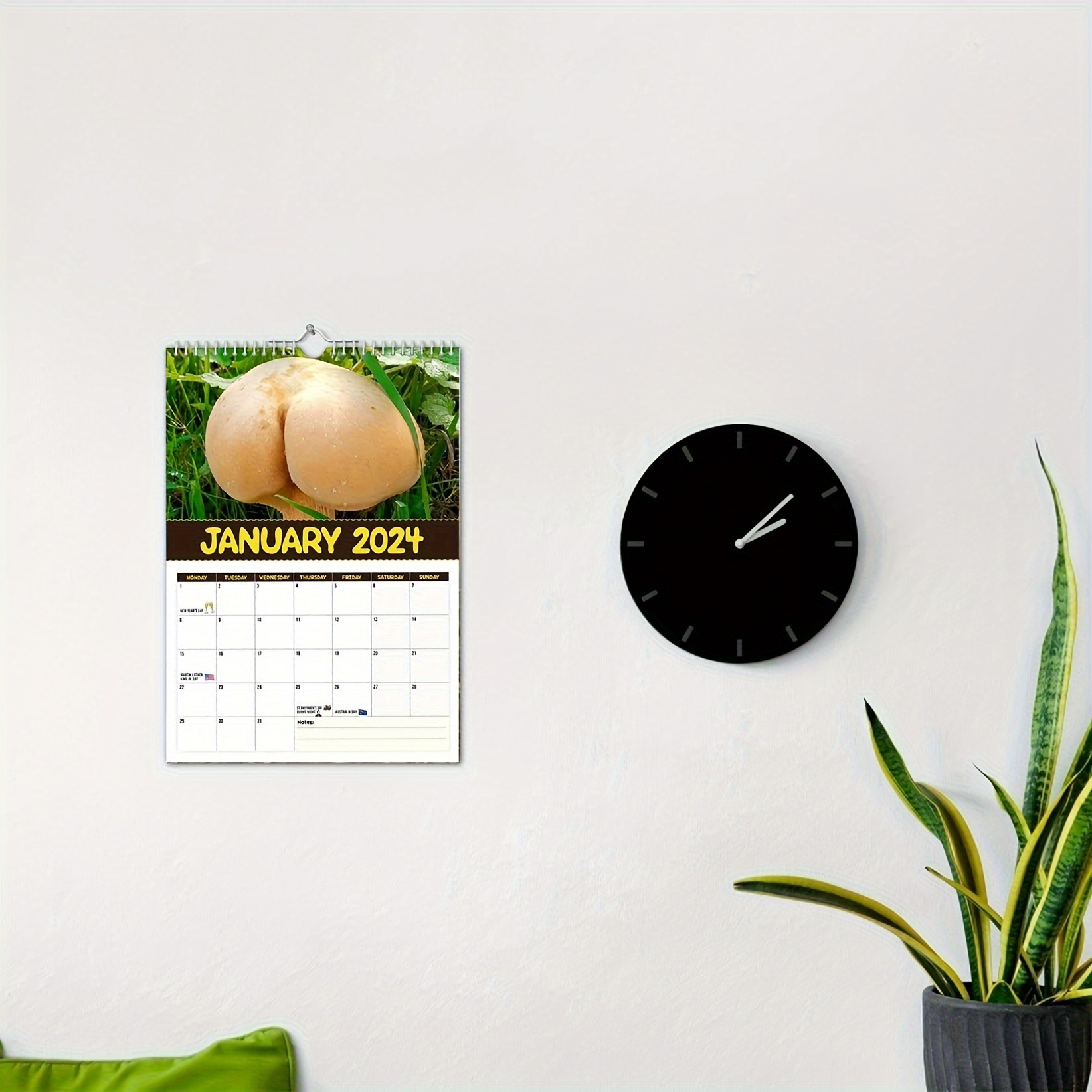 1 Calendrier 2024 Le Plus Grand Champignon Du Monde, Calendrier Mural, Art  Mural Humoristique, Calendrier Cadeau, Calendrier Mural Humoristique