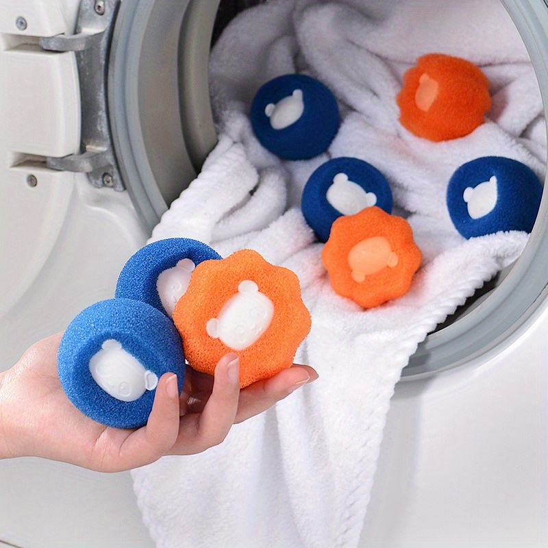 Bolas Mágicas de lavandería de 6 piezas para lavadora, eliminador