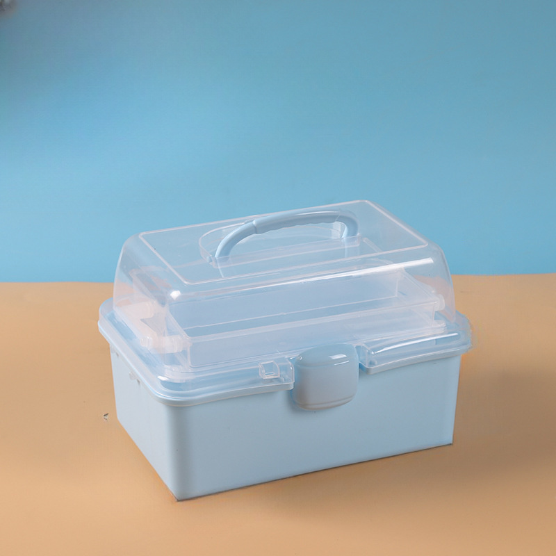 Extra Large 3 layer Foldable Portable Storage Box Cosmetics - Temu