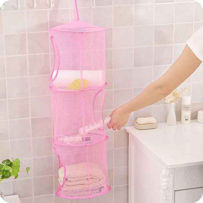 kurtrusly Hanging Mesh Space Saver Bags Bedroom Door Foldable