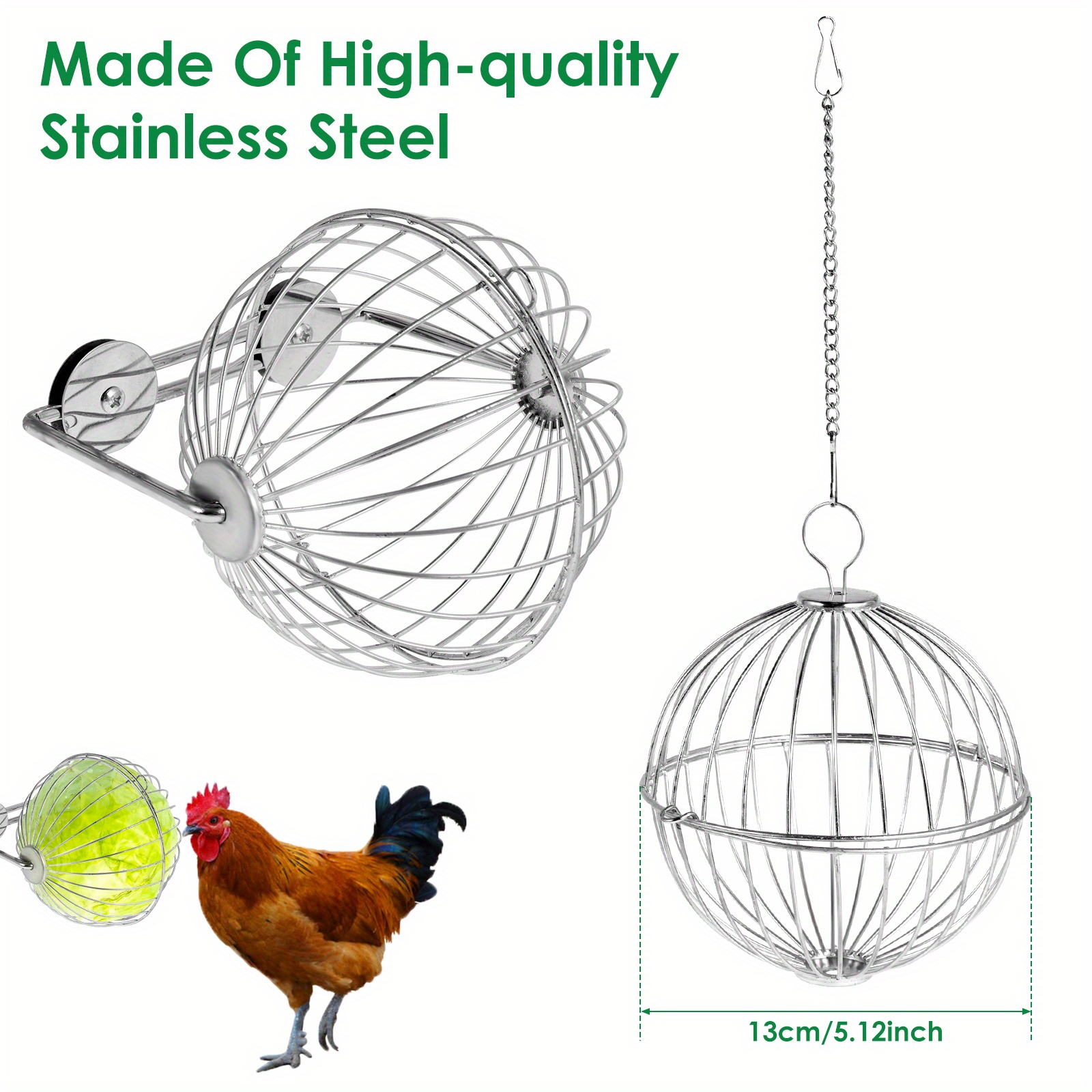 Chicken Vegetable Hanging Feeders Poultry Vegetable Fruit - Temu