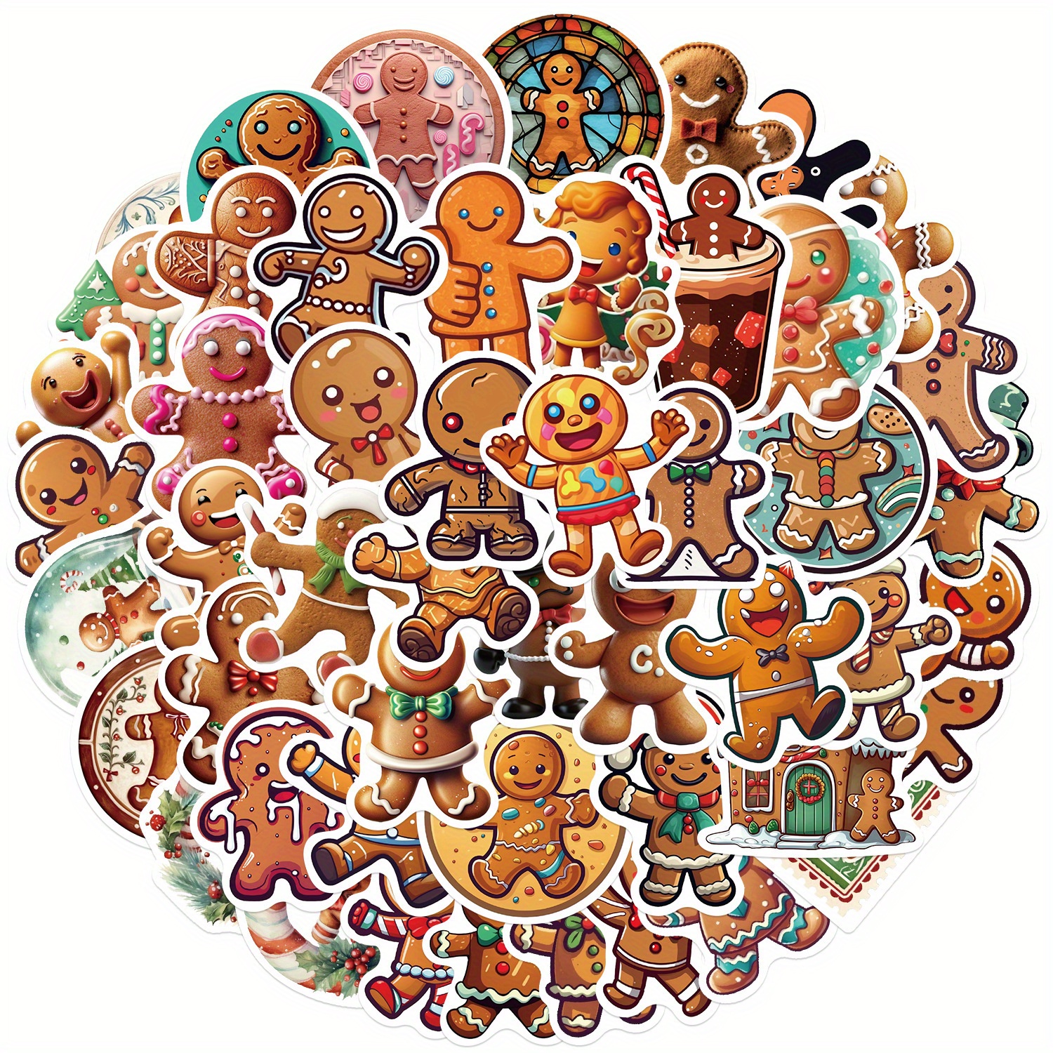 Gingerbread Man Christmas Cute Funny Love Doodle Art Cool - Temu