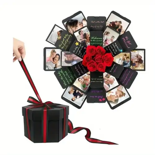 Explosion Diy Photo Gift Box Set Surprise Exploding Love Box - Temu