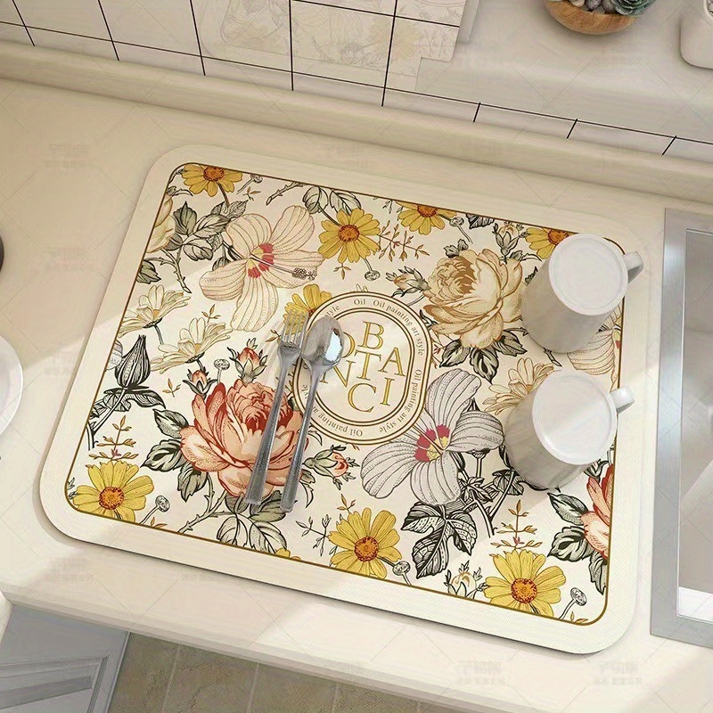 Super assorbente antiscivolo grande cucina assorbente drenante tappetino  per piatti da caffè tappetino asciugatura rapida asciugatura bagno scarico  pad tovaglietta